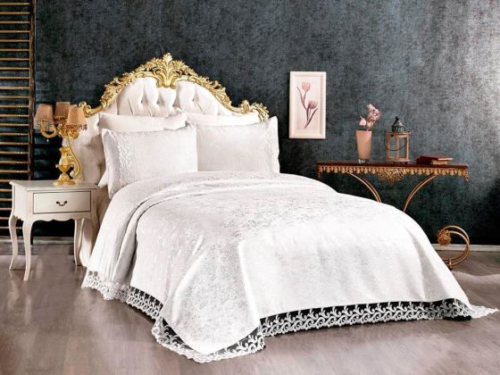 French Lace Belinda Bedspread Cream