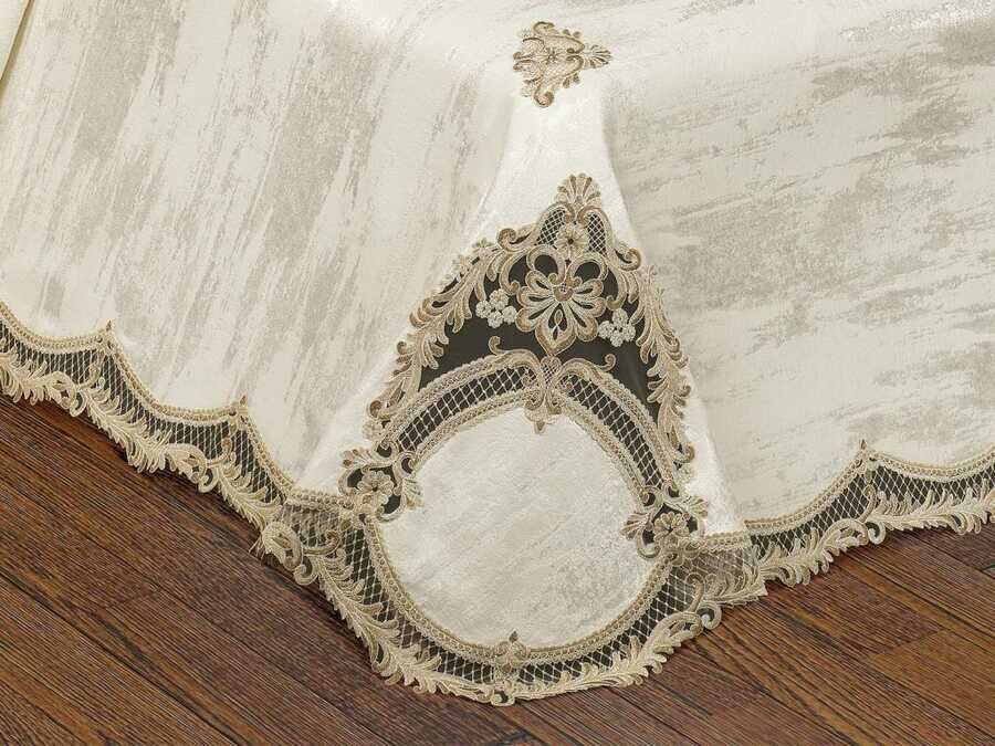 Elfin French Lace Double Bedspread Cream
