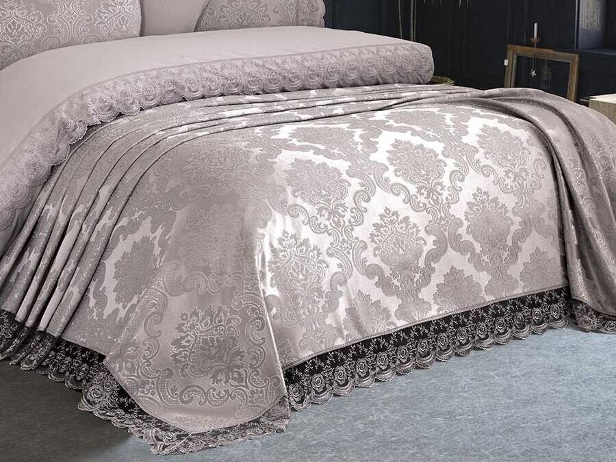 French Lace Kure Bridal Set 7 Pieces Gray - Thumbnail