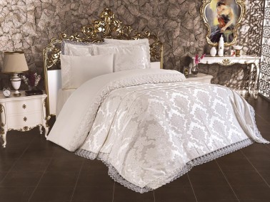 
French Lace Lalezar Bridal Set 7 Piece Cream - Thumbnail