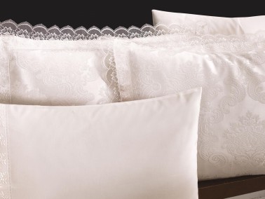 
French Lace Lalezar Bridal Set 7 Piece Cream - Thumbnail