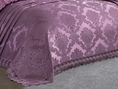 French Lace Lalezar Bridal Set 7 Piece Plum - Thumbnail