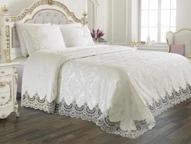 Dowry World - Fransız Güpürlü Çeyizlik Gelin Seti Arus 7 Parça Krem Dowry World - Fransız Güpürlü Çeyizlik Gelin Seti Arus 7 Parça Krem