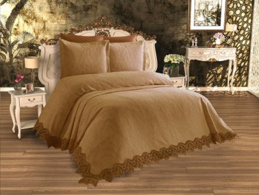 Dowry World - Dowry World French Guipure Pique Set Buket Cappucino