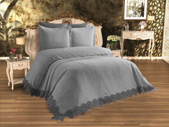 Dowry World French Guipure Pique Set Buket Gray