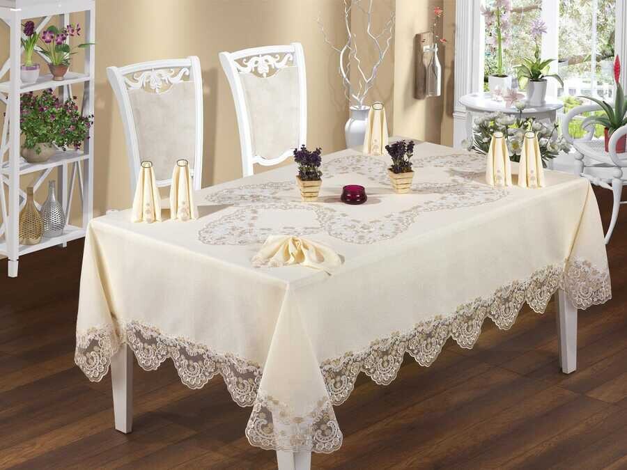  French Laced Kumsal Lace Dinnerware - 25 Piece - Thumbnail