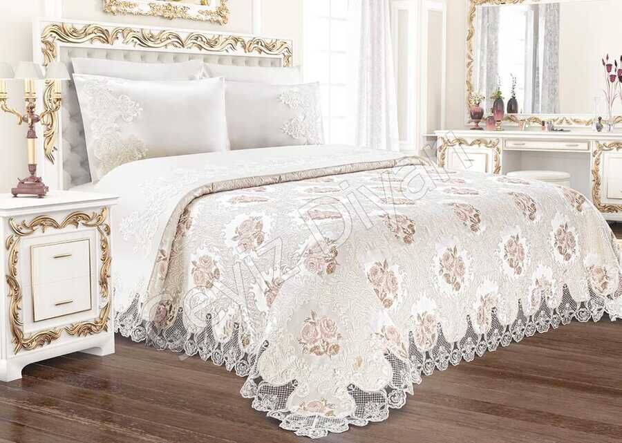  French Laced New Dubai Pique Set Cream
