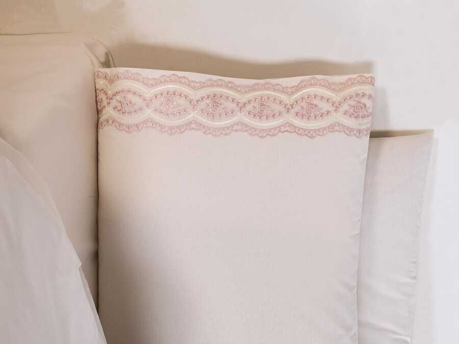 
French Guipure Sanem Dowry Duvet Cover Set Cream