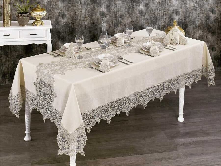  French Laced Saray Lace Dinnerware - 25 Piece - Thumbnail