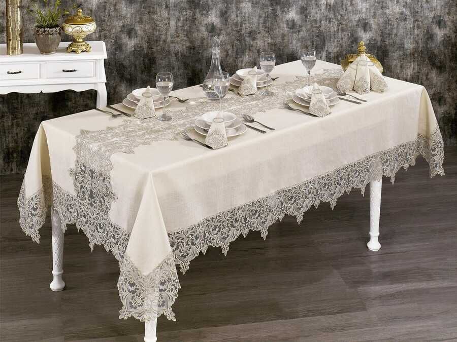  French Laced Saray Lace Dinnerware - 25 Piece