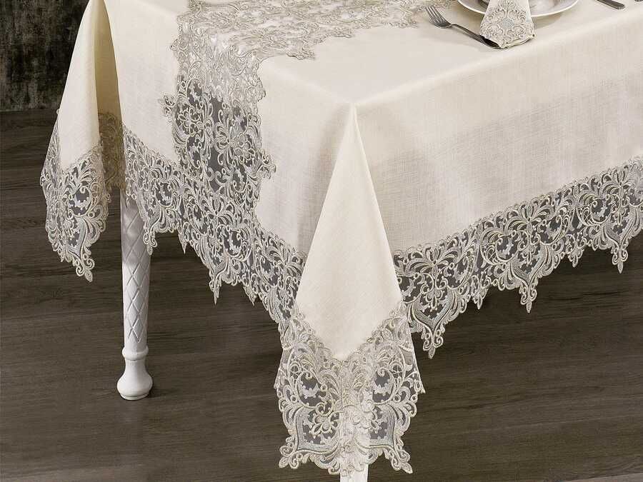  French Laced Saray Lace Dinnerware - 25 Piece