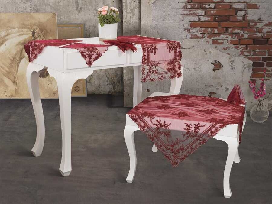 Dowry World - French Mary Living Room Set 16 Pieces Burgundy Dowry World - French Mary Living Room Set 16 Pieces Burgundy