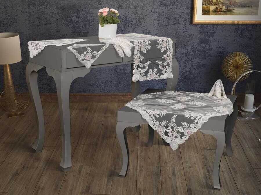 Dowry World - French Pink Angel Living Room Set 16 Pieces