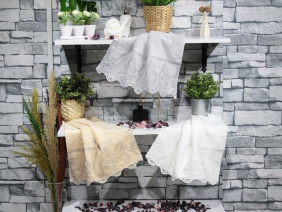 French Lace Legend 3-Piece Towel Set