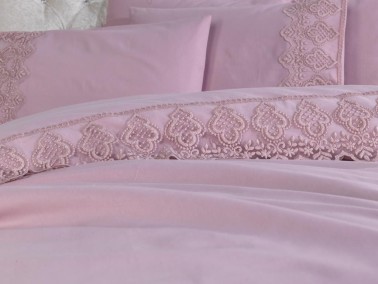 French Lacy Husna Dowry Duvet Cover Set Powder - Thumbnail