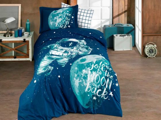 Galaxy Single Duvet Cover Set Royal