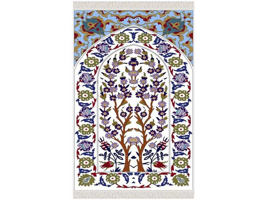 Garden Love Velvet Prayer Rug