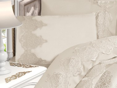 Garden Cotton Lacy Bedspread Set Cream - Thumbnail