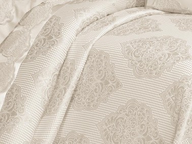 Garden Cotton Lacy Bedspread Set Cream - Thumbnail