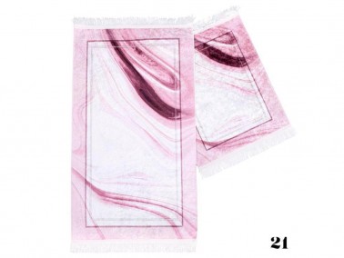 Çeyiz Diyarı - Garnet Rectangle Bath Mat Set 2 Lilac Çeyiz Diyarı - Garnet Rectangle Bath Mat Set 2 Lilac