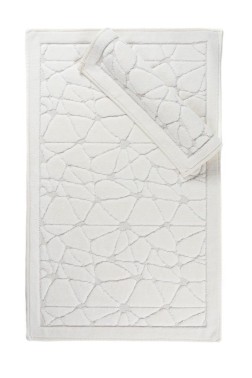 Çeyiz Diyarı - Glass Bath Mat Set 2 pcs, 60 x 100, 50 x 60, %100 Cotton Fabric Cream Çeyiz Diyarı - Glass Bath Mat Set 2 pcs, 60 x 100, 50 x 60, %100 Cotton Fabric Cream