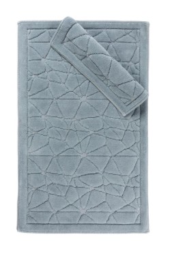 Çeyiz Diyarı - Glass Bath Mat Set 2 pcs, 60 x 100, 50 x 60, %100 Cotton Fabric Gray Çeyiz Diyarı - Glass Bath Mat Set 2 pcs, 60 x 100, 50 x 60, %100 Cotton Fabric Gray