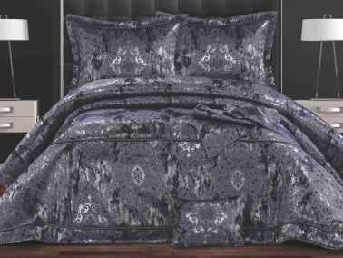 Cotton Box - Hanedan 11 Piece Fiber Filled Luxury Dowery Set Navy Blue