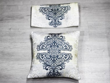 Hanedan 2 Pcs Velvet Pillow Cover Cappucino - Thumbnail