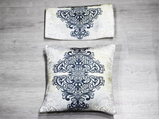 Hanedan 2 Pcs Velvet Pillow Cover Cappucino