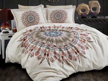 Dantela - Harmony Digital Premium 3D Double Duvet Cover Set Beige Dantela - Harmony Digital Premium 3D Double Duvet Cover Set Beige