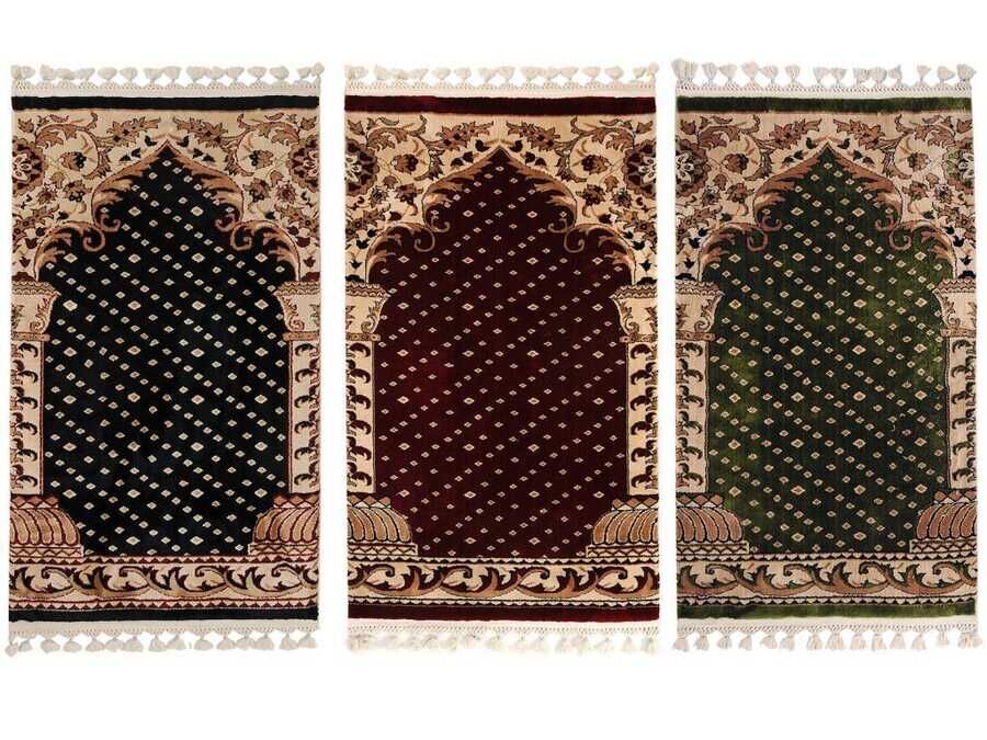Haseki Luxury Tasseled Carpet Prayer Rug