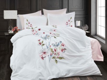 Hayal Cotton Satin Double Duvet Cover Set - Thumbnail