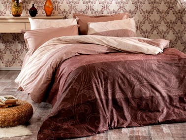 Çeyiz Diyarı - Hayal Single Duvet Cover Set Brown Çeyiz Diyarı - Hayal Single Duvet Cover Set Brown