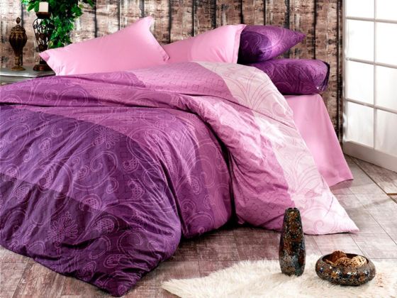 Hayal Single Duvet Cover Set Lilac