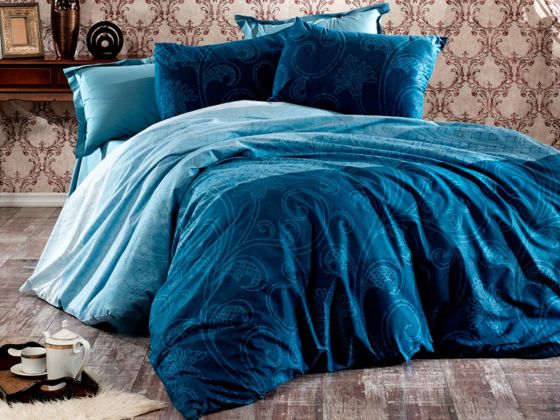 Hayal Single Duvet Cover Set Blue