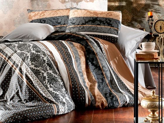 Henna Single Duvet Cover Set Brown