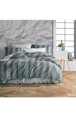 Heri Bedding Set 3 Pcs, Duvet Cover 160x200, Sheet 160x240, Pillowcase, Single Size, Self Patterned, Queen Bed Daily use - Thumbnail