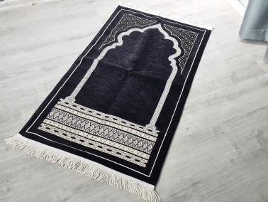 Hira Fringed Chenille Woven Prayer Rug - Thumbnail