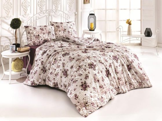 Hira Single Duvet Cover Set Brown