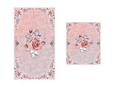 History Rose 2 Pcs Bath Mat Set - Thumbnail