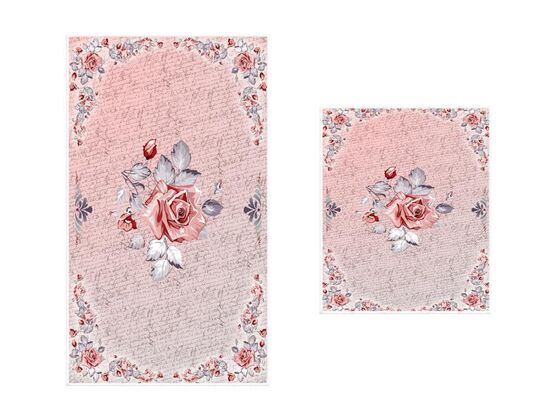 History Rose 2 Pcs Bath Mat Set