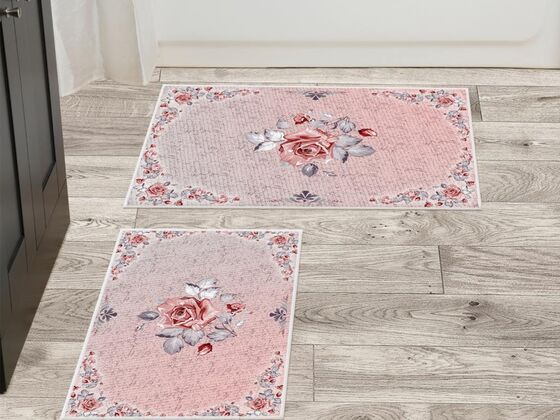 History Rose 2 Pcs Bath Mat Set