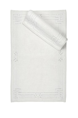 Çeyiz Diyarı - Icon Bath Mat Set 2 pcs, 60 x 100, 50 x 60, %100 Cotton Fabric Cream Çeyiz Diyarı - Icon Bath Mat Set 2 pcs, 60 x 100, 50 x 60, %100 Cotton Fabric Cream