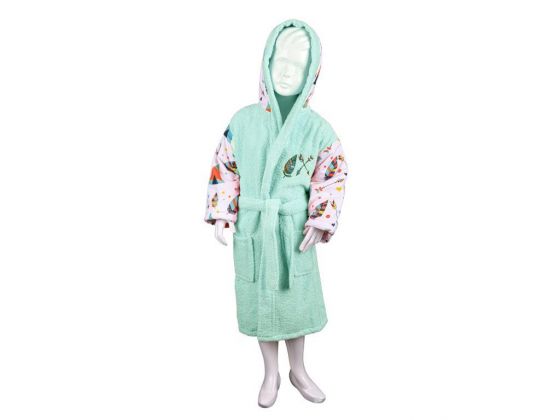 Indian 100% Cotton Kids Bathrobe 1-2 Years