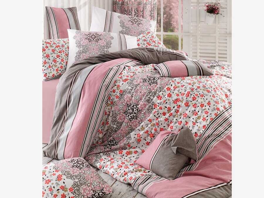 Best Class - ipek 100% Cotton Double Duvet Cover Set Pink Best Class - ipek 100% Cotton Double Duvet Cover Set Pink