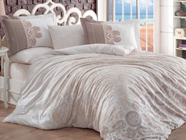 Hobby - Irene Flannel Double Duvet Cover Set Beige Hobby - Irene Flannel Double Duvet Cover Set Beige