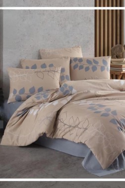 Çeyiz Diyarı - İzel Ranforce Duvet Cover Set, Duvet Cover 200x220, Sheet 240x260, Double Size, King Size Çeyiz Diyarı - İzel Ranforce Duvet Cover Set, Duvet Cover 200x220, Sheet 240x260, Double Size, King Size
