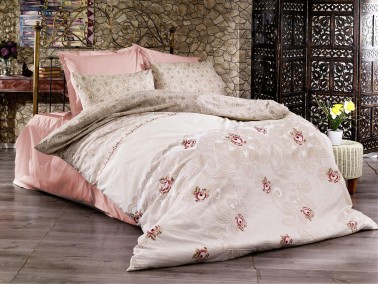 Çeyiz Diyarı - Jarden Single Duvet Cover Set Brown