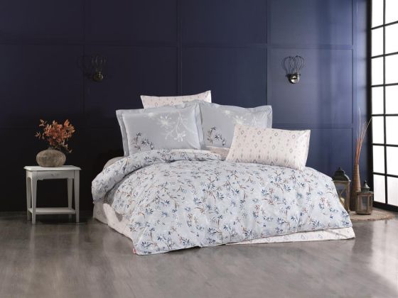 Jardin Double Duvet Cover Set Navy Blue