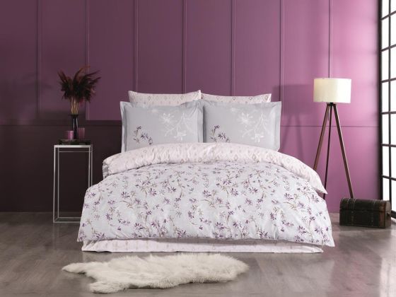 Jardin Double Duvet Cover Set Purple